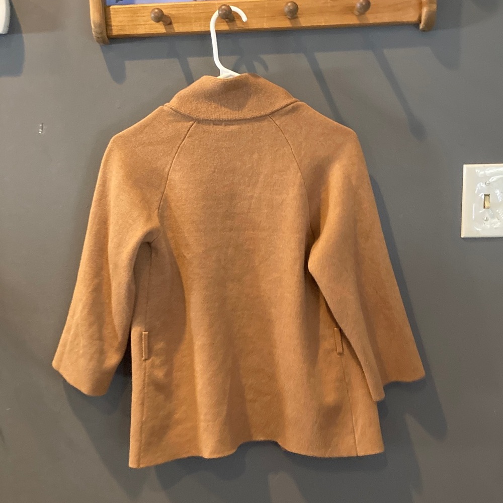 Anthropologie Moth Rizzo belted camel cardigan size great condition - Picture 7 of 8